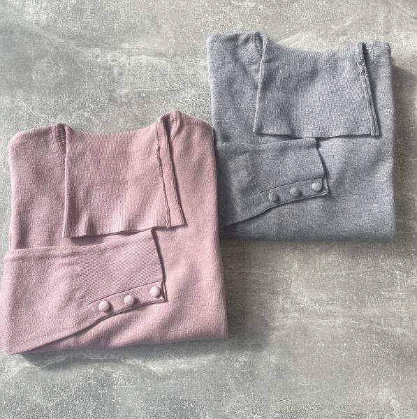 Rinascimento Rollkragenpullover aus Strickstoff